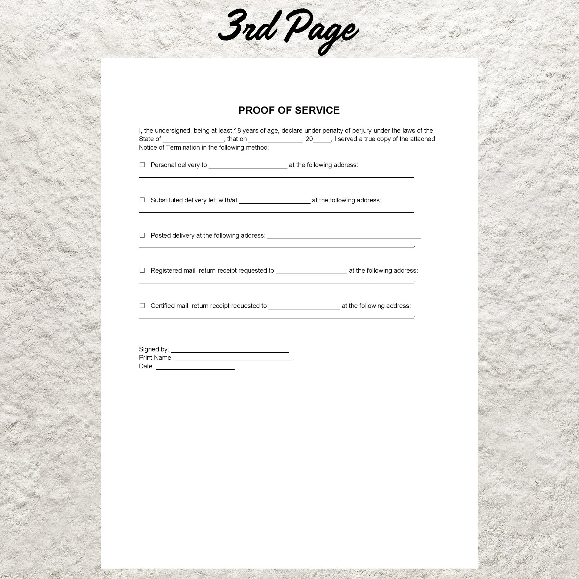 Tenant Exit Form.pdf Eviction Notice Template, Landlord Tenant Form (microsoft Word, PDF) - Etsy