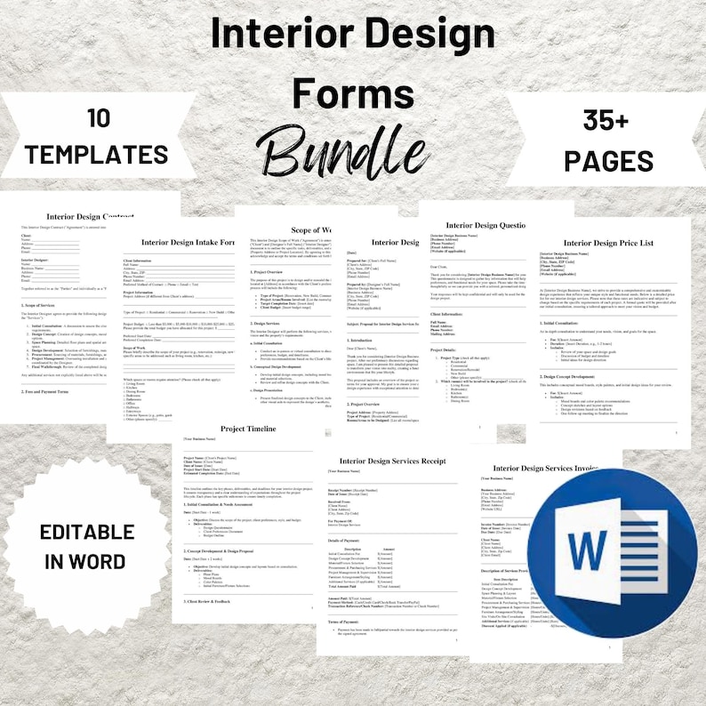 Interior Designer Contract/agreement, Freelance Interior Designing ...