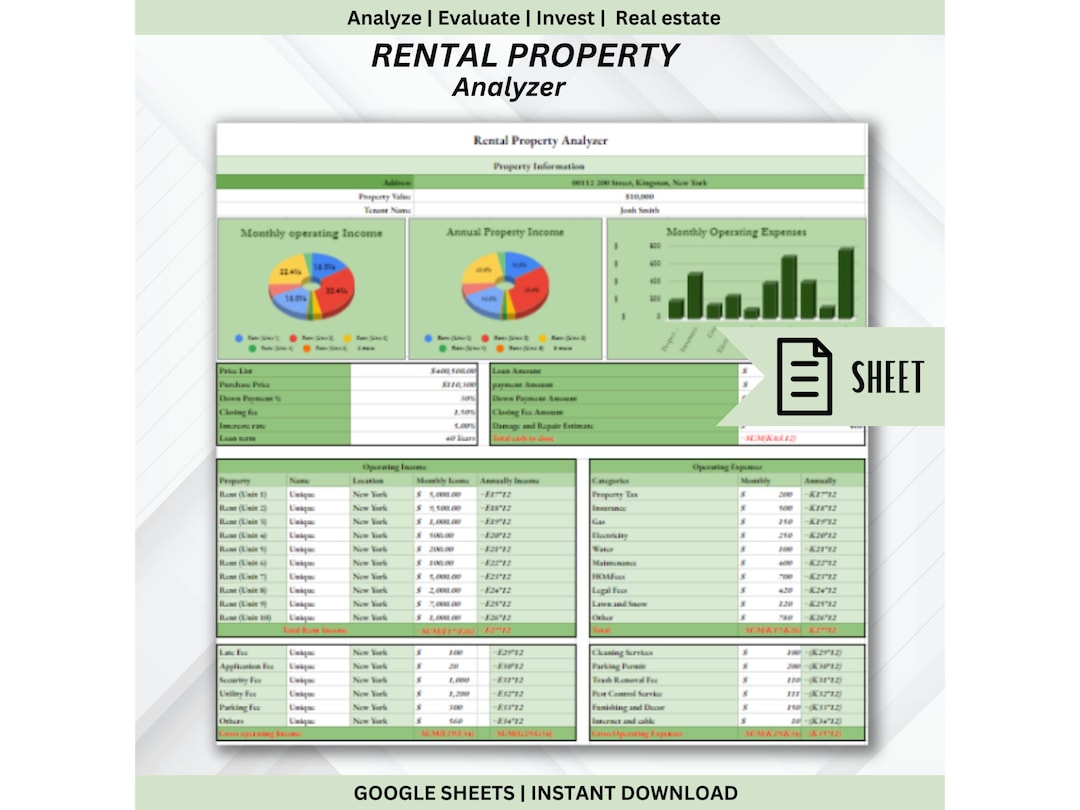 Landlord Rental Property Spreadsheet Template Google Sheets Property Landlord Rental Property Spreadsheet Template Google Sheets Property