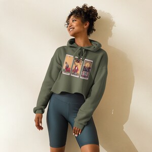 Tarot Card Cropped Hoodie | Verde | Riley Rush + Rose