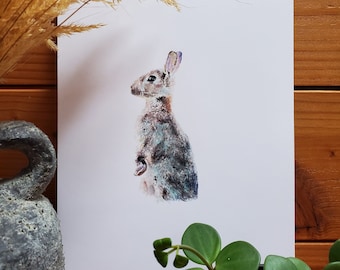 Lapin peinture illustration