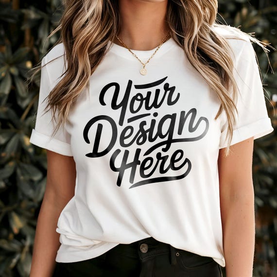 White Bella Canvas 3001 Mockup, Tshirt Mockup, 3001 Bella Canvas, Shirt Model Mockup T-Shirt Mockup, Bella Canvas T-Shirt White Shirt Mockup