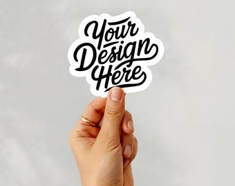 Die Cut Sticker Mockup, Sticker Mockup, Printify Sticker Mockup, Canva Sticker Mockup, Custom Sticker PSD Template, Canva Sticker PNG Mockup