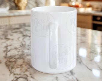 Mug Handle Mockup, 11oz White Coffee Mug, Back of Mug Mockup, Printify Mockup, POD Mug Mockup, Best Mug Mockup White Coffee Mug Mockup