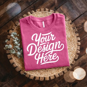 Bella Canvas 3001 Mockup, Tshirt Mockup Bundle, 3001 Bella Canvas Bundle, Folded Shirt Mockup, T-Shirt Mockup Bundle, Bella Canvas T-Shirt image 7
