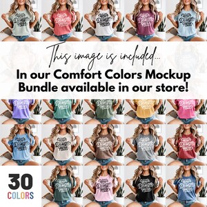 Pepper Comfort Colors 1717 Mockup, Pepper T-shirt Mockup, Pepper Comfort Colors Model Mockup, Pepper Shirt Mockup, POD Comfort Colors 1717 image 2