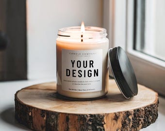 White Candle Jar Mockup, Custom Candle Mockup, Candle Template, Soy Candle Mockup, Printify Candle Mockup, Mockup for Candles, Candle Mockup