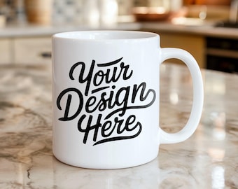 Mug Mockup, 11oz White Coffee Mug, Aesthetic Mug Mockup, Boho Lifestyle Mockup, POD Mug Mockup, Best Mug Mockup, White Coffee Mug Mockup
