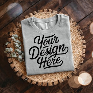 Bella Canvas 3001 Mockup, Tshirt Mockup Bundle, 3001 Bella Canvas Bundle, Folded Shirt Mockup, T-Shirt Mockup Bundle, Bella Canvas T-Shirt image 9