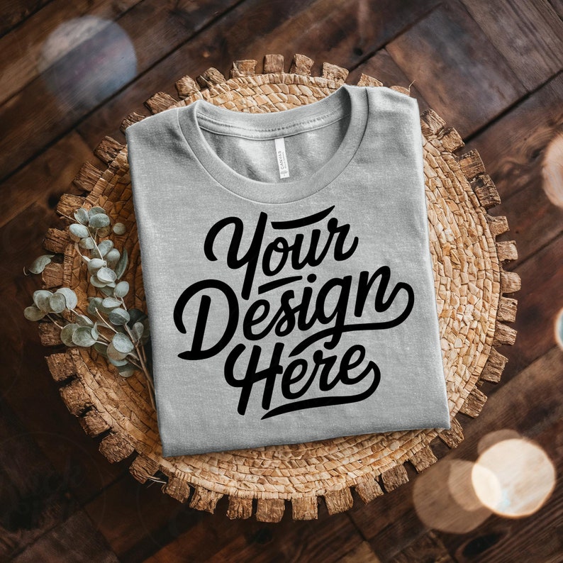 Bella Canvas 3001 Mockup, Tshirt Mockup Bundle, 3001 Bella Canvas Bundle, Folded Shirt Mockup, T-Shirt Mockup Bundle, Bella Canvas T-Shirt image 9