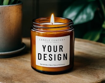 Amber Jar Candle Mockup, Modern Candle Mockup, Custom Candle Mockup, Candle Template, Soja Candle Mockup, Candle Mockup, Best Candle Mockup