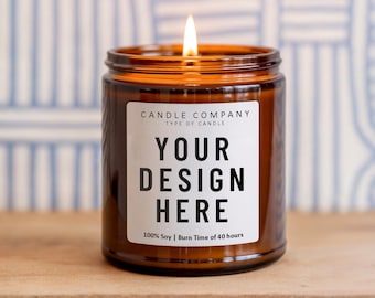 4oz Amber Jar Candle Mockup, Clean Candle Mockup, Custom Candle Mockup, Candle Template, Candle Mockup, Candle Mockup, Best Candle Mockup