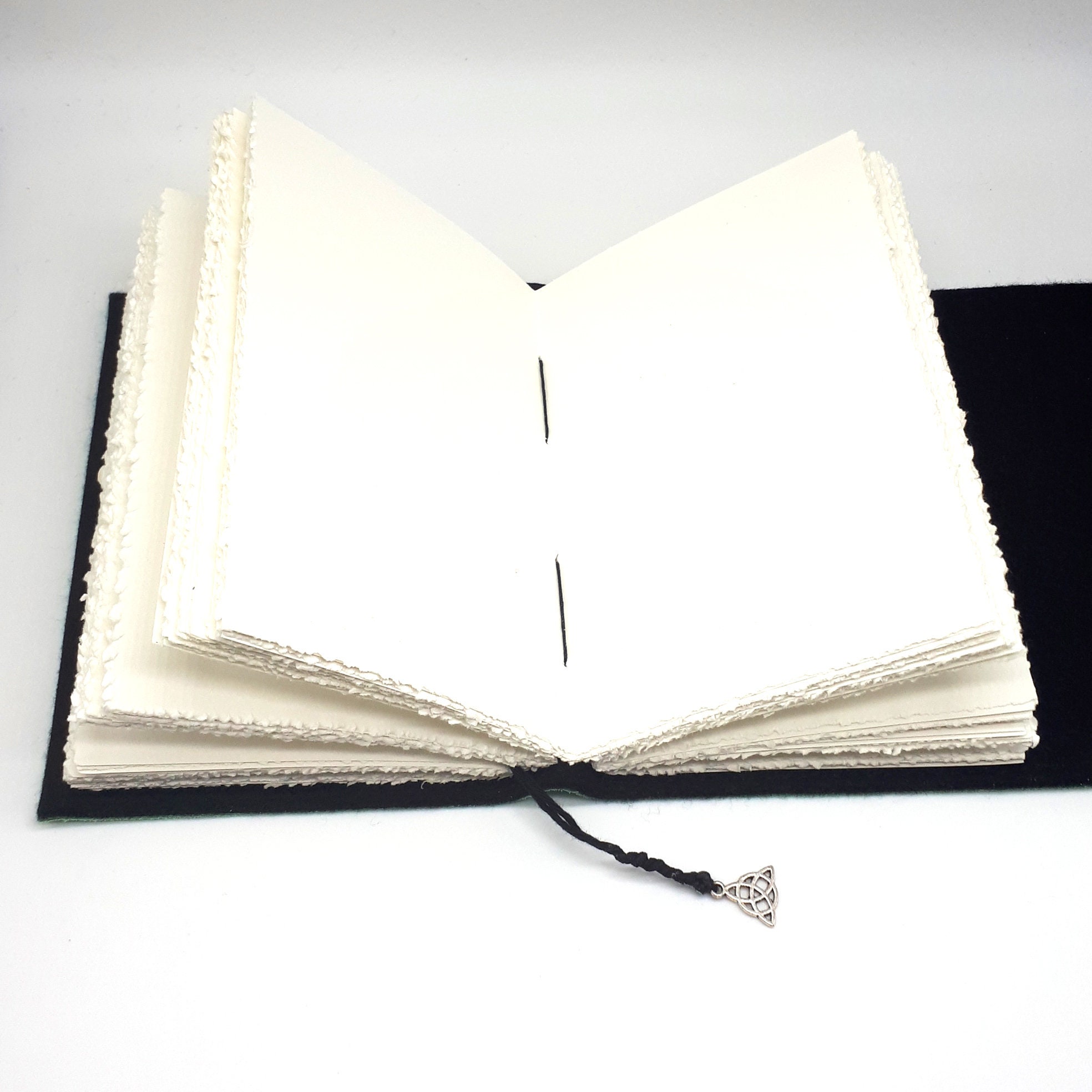 2nd Quality Recycled Paper Pages Notebook Diary Triskelion Leather Journal 