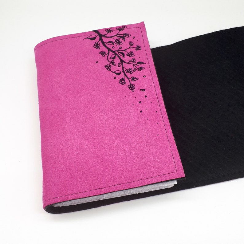 Blossoms, Handmade Leather Journal, Notebook image 2