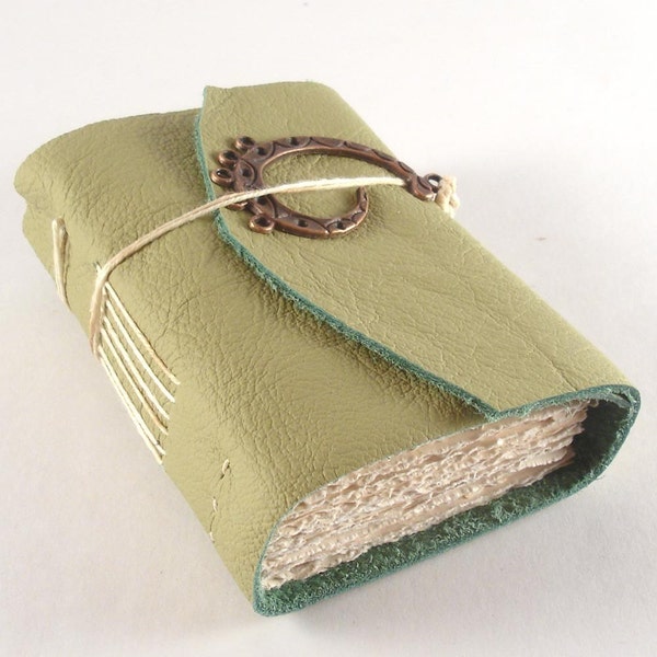 Green Tea, Mini Leather Journal