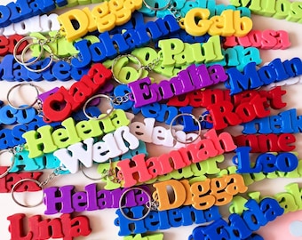 Personalized keychains with names | Halloween | for school bags & backpacks | 3D printed