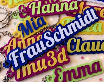 Personalized keychains with names | Halloween | for school bags & backpacks | 3D printed