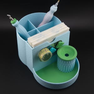 Tide Diamond Painting Organizer - Coastal Charm Collection – Customizable Trash Minder & Tip Tray