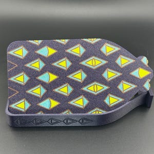 3D Printed Diamond Painting Tray: Geometric Design, Onyx Galaxy & Mystic Teal