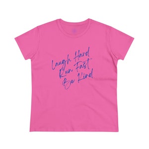 Camiseta de algodón de peso medio para mujer