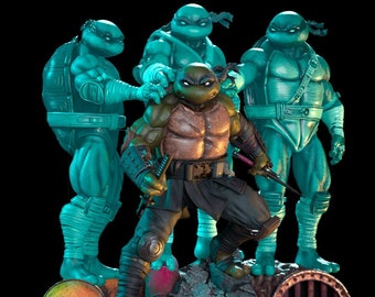 Dernière figurine R0nin, modèle N!nja Turt!es, Teenage Mutant, Best-seller du New York Times, cadeau pour les fans, fichier STL en téléchargement numérique pour imprimante 3D