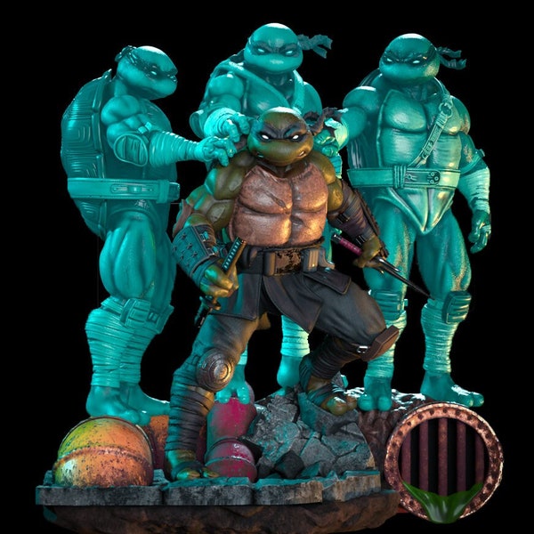 Last R0nin Figure, N!nja Turt!es Model, Teenage Mutant, New York Times Bestseller, Gift for Fans, STL File Digital Download for 3D Printers