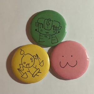 2.5&quot; Custom Doodle Pins