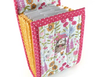 Circular Needle Case - Gnomes and Wishing Wells - Needle Holder Needle Wallet Circular Needle Organizer Organiser Accordion Style
