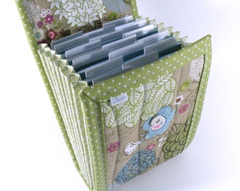 Circular Needle Case - Flower Collage - Accordion Style Needle Holder Needle Wallet Circular Needle Organizer Organiser polka dots