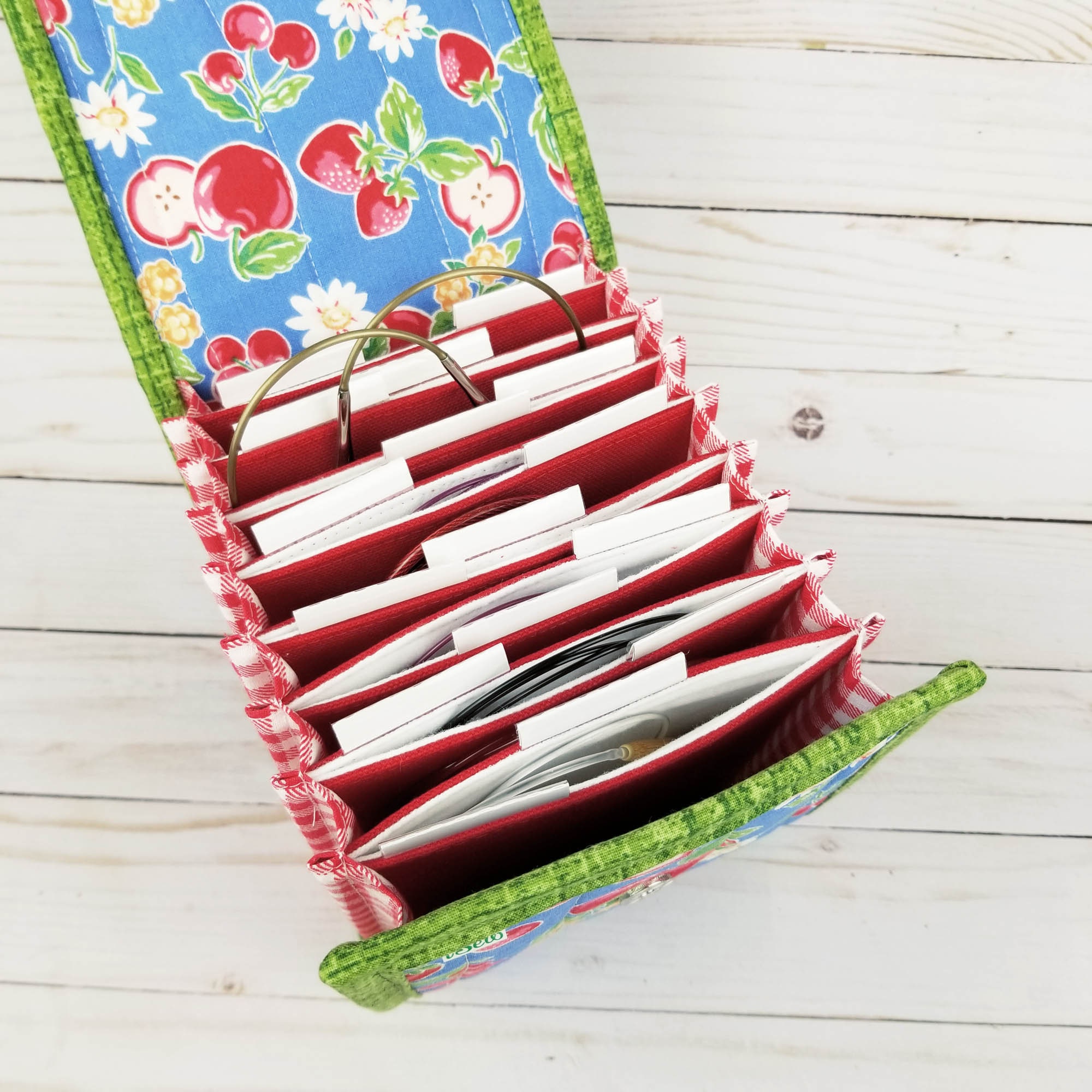 Sewing Needle Storage Case - Red Stripe 1 — elisemade