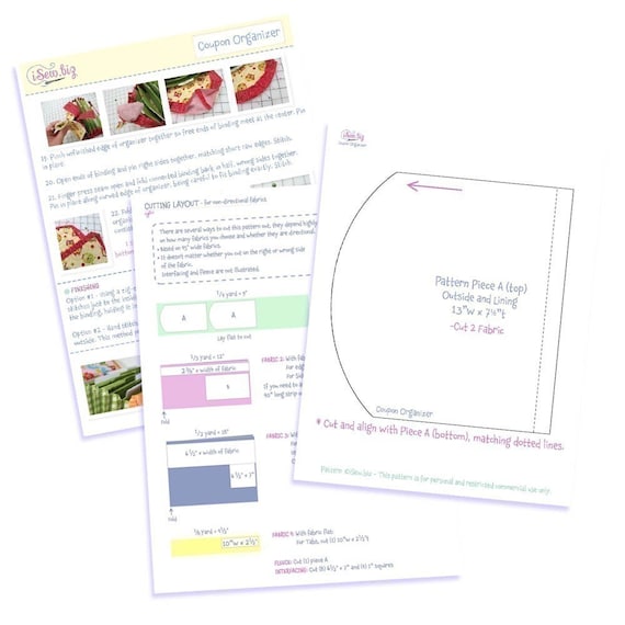 PDF SEWING PATTERN Accorion Style Cash / Coupon / Expense / Etsy