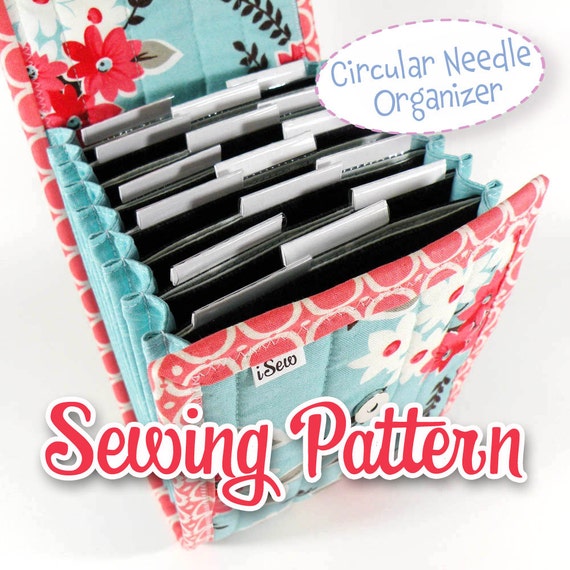 Circular Knitting Needle Case  Knitting needle case, Knitting needle  storage, Knitting needle case pattern