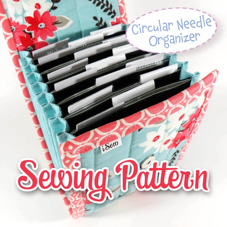 SEWING PATTERN Circular Needle Case Digital Download image 1