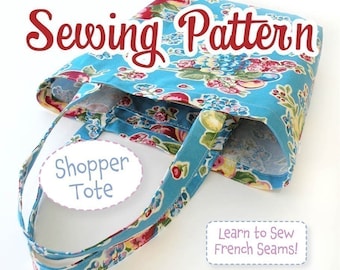 SEWING PATTERN - Tote Bag - Digital Download