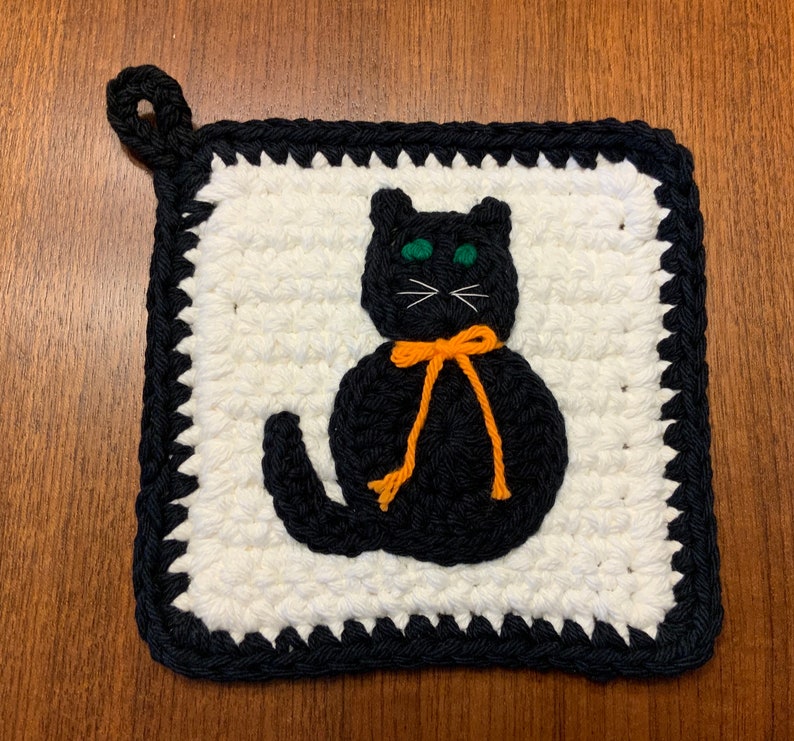 Black Cat Potholders