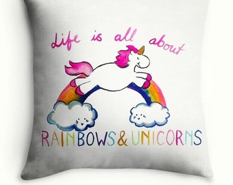 Unicorn Pillow unicorn throw cushions kawaii pegasus Kids Throw Pillow Girls Room Decor Nursery Pillow, Pink Pillow pillow shop for less