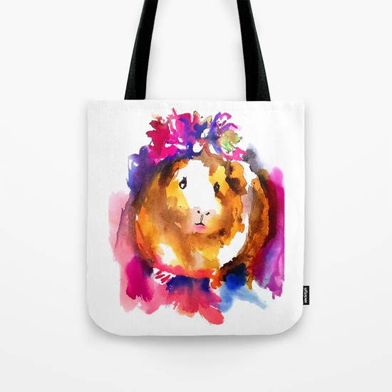 Guinea Pig Bag Guinea Pig Tote Guinea Pig Gifts Cute Guinea Pig Gift