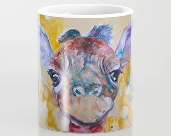 Giraffe Mug Baby Giraffe Safari Girlfriend Gift Giraffe Cup Giraffe Coffee Cup Funny Mug Cute Mug Coffee Lovers Gift Teacher Gift for dad