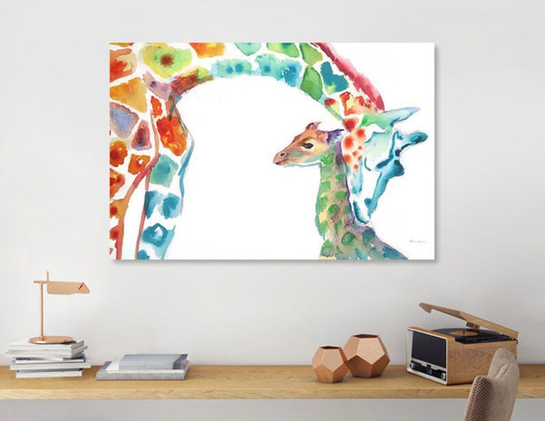 Giraffe Print Giraffes Wall Art Nursery Wall Art Nursery Print Father's Day Gift Nursery Decor