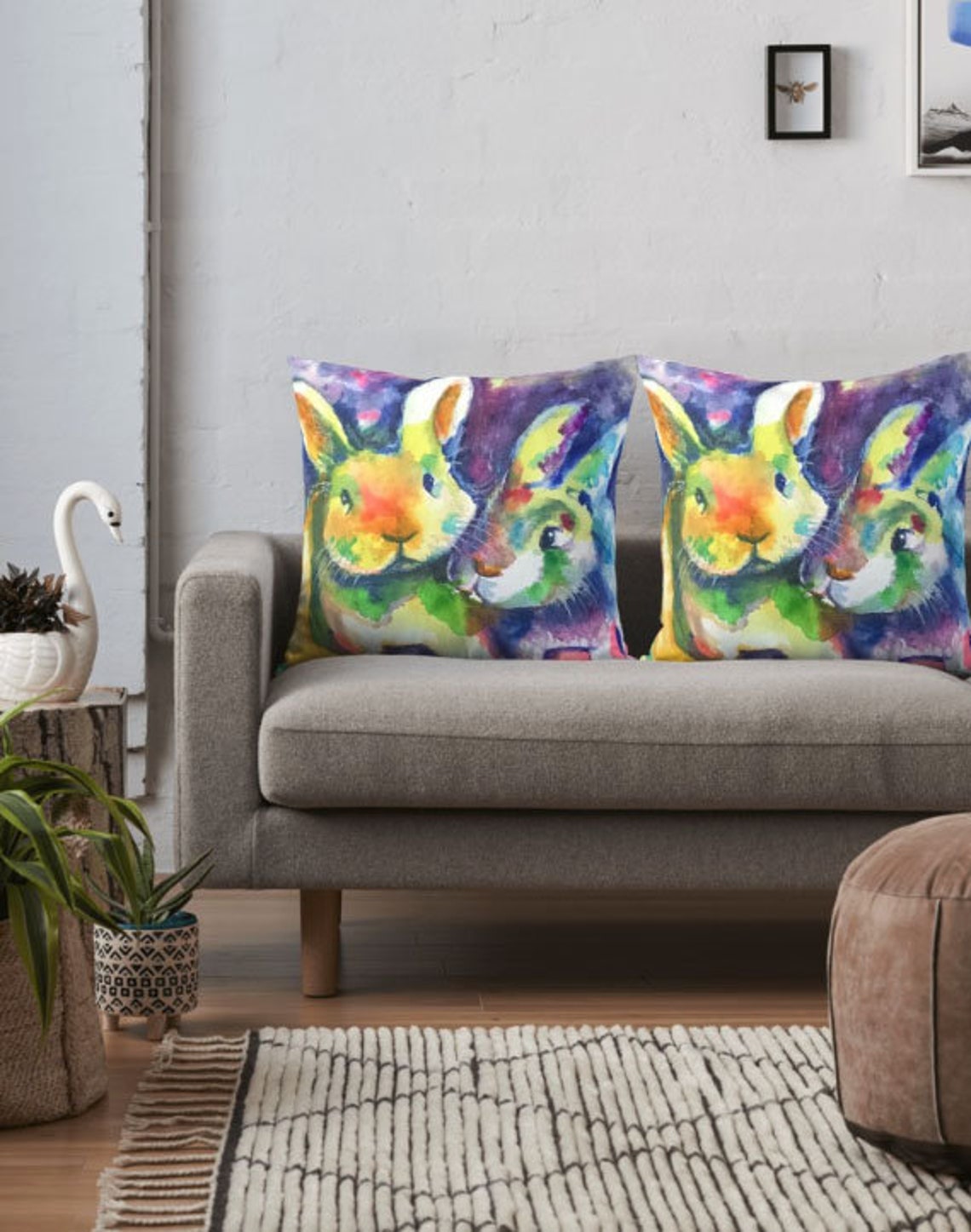 Rabbit Pillow Bunny Cushion Gifts for Girls Gifts for Grads Animal