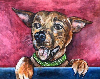 CUSTOM PET PORTRAIT Watercolor cat portrait Pet Portrait Watercolor Cat Portrait Dog portrait Pet memorial Custom Dog Portrait gift idea