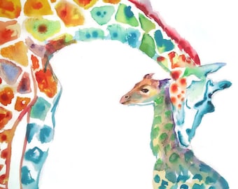Giraffe Print Giraffes wall art Nursery Wall Art Nursery Print Father's Day Gift Nursery Decor Baby Shower Gift Gift for Best Friend Baby