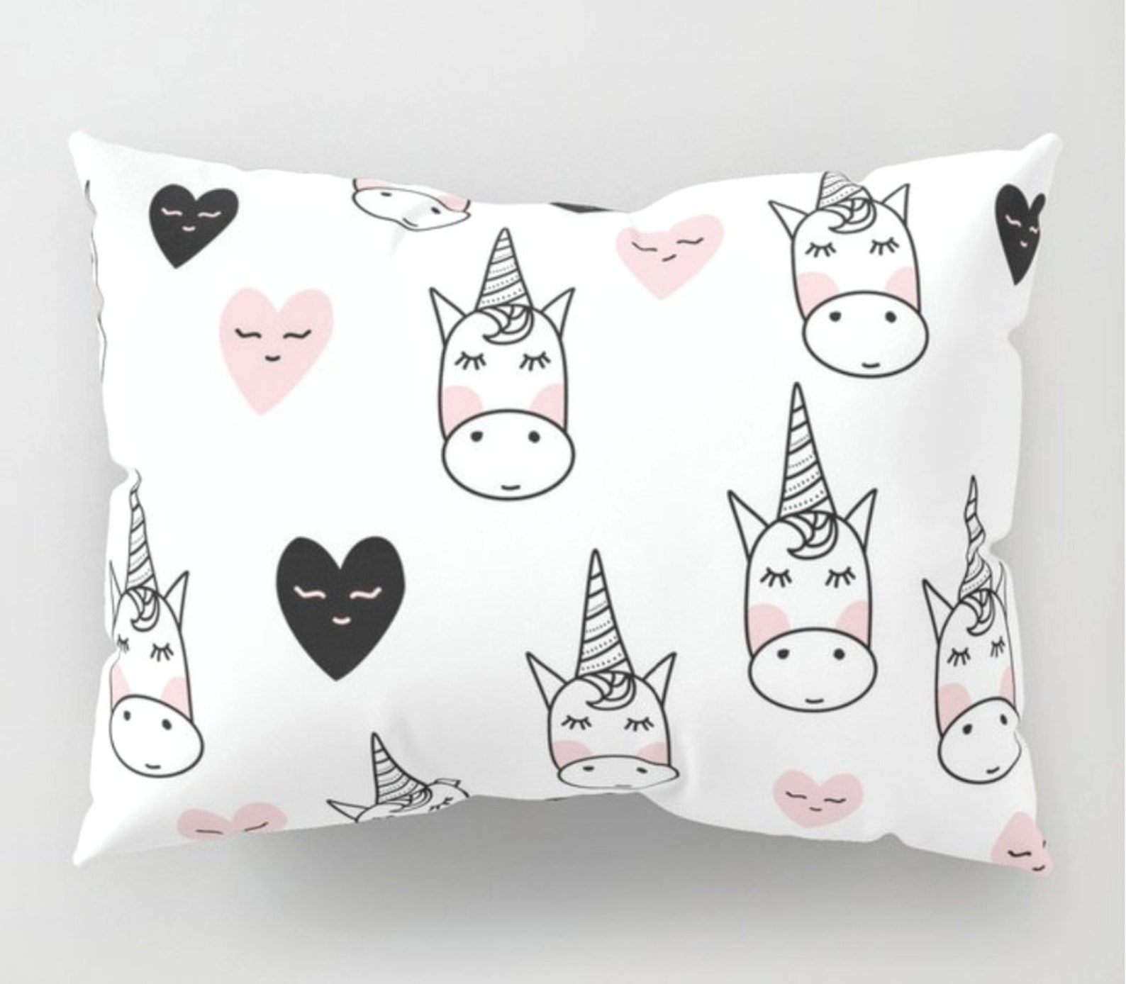 Cute Unicorn Pillow Sham Unicorn Bedding Unicorn Pillow Kawaii Etsy