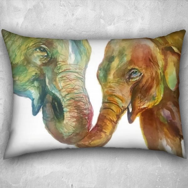 Elephant Pillow, Baby Elephant Cushion, Gifts for new moms,Cute Animal Cushion, Jungle Animals, Animal Pillow, Nursery Decor, Baby's Room