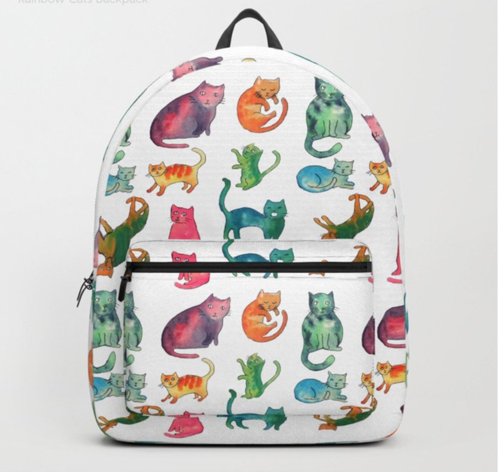 Cats Backpack Rainbow Cats Back to School Backpack Cats Diaper Etsy