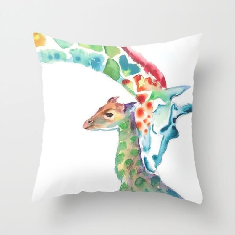 Giraffe Pillow Giraffe Gift Nursery kids room pillow dorm room | Etsy