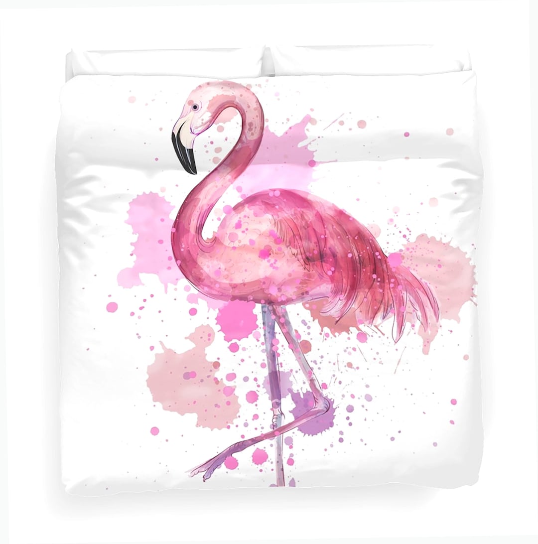 Pink Flamingo Comforter Twin Full Queen King Flamingo Duvet Cover Pink
