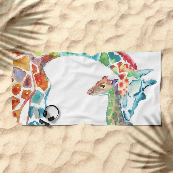 Giraffe Bath Towel - Etsy