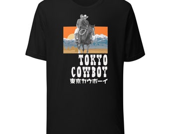 TOKYO COWBOY Black Unisex t-shirt