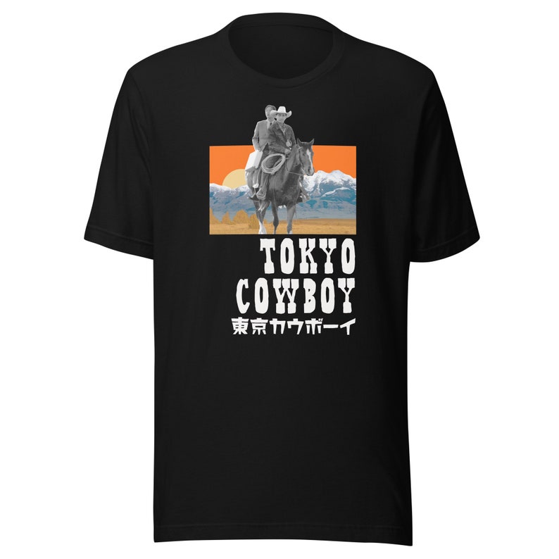 TOKYO COWBOY Black Unisex t-shirt